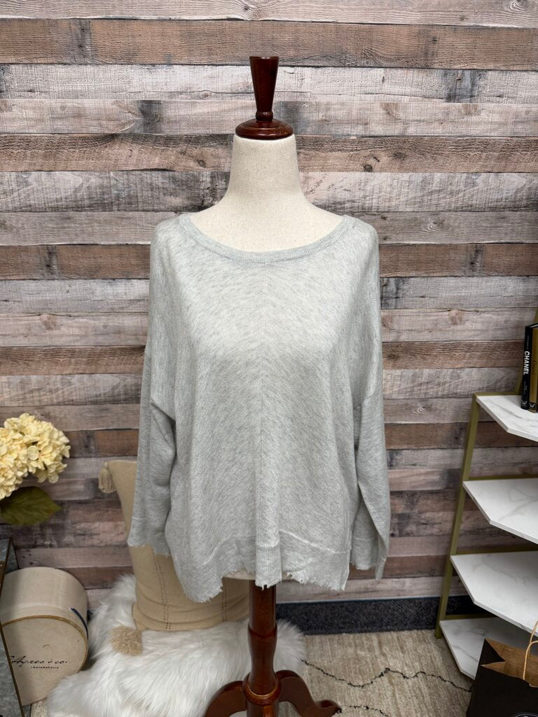 Kerisma Cotton Cropped Oversized Tattered Edge