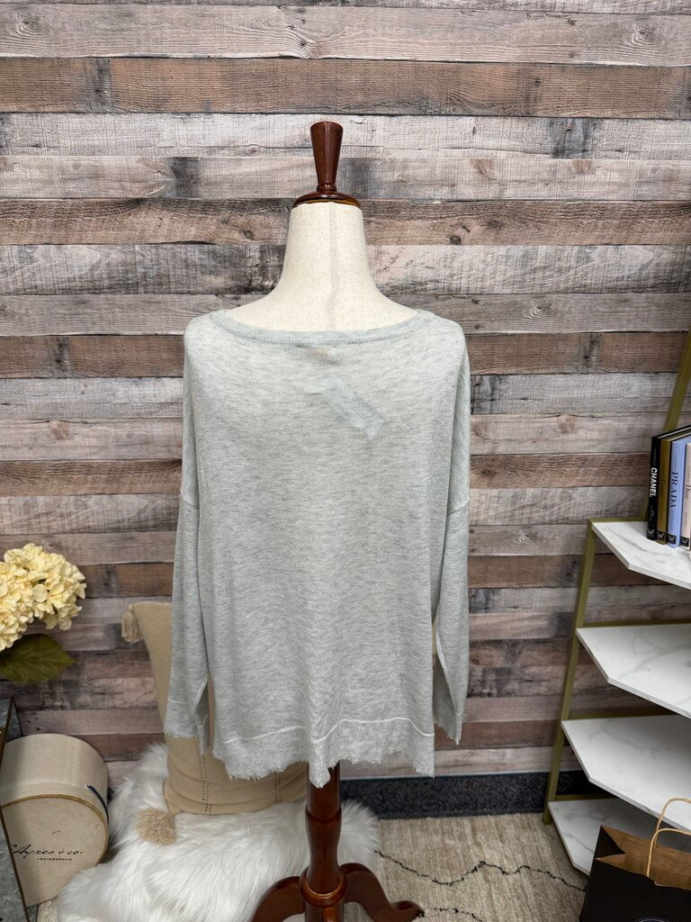 Kerisma Cotton Cropped Oversized Tattered Edge