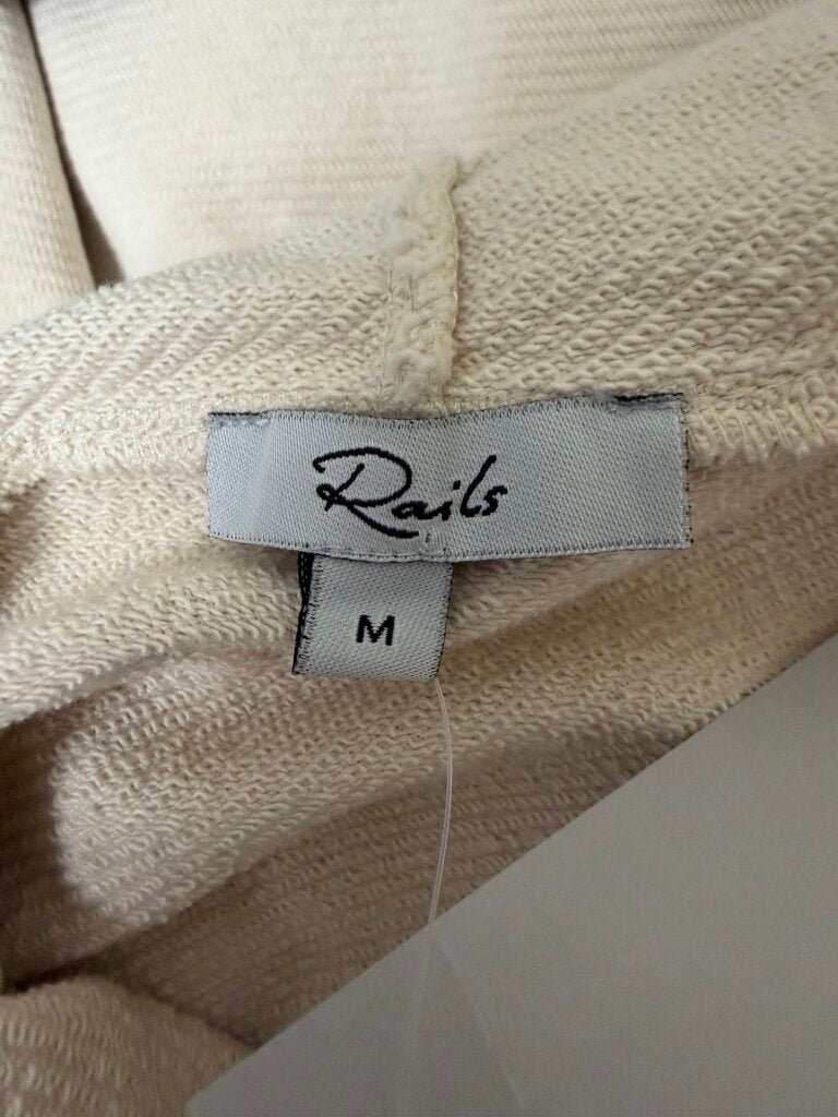Rails Cream Hoodie w/Bohemian Sleeves