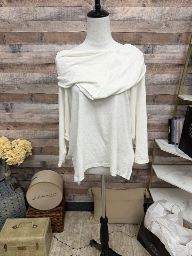 Dogstar Australia White Cowl Neck Tee