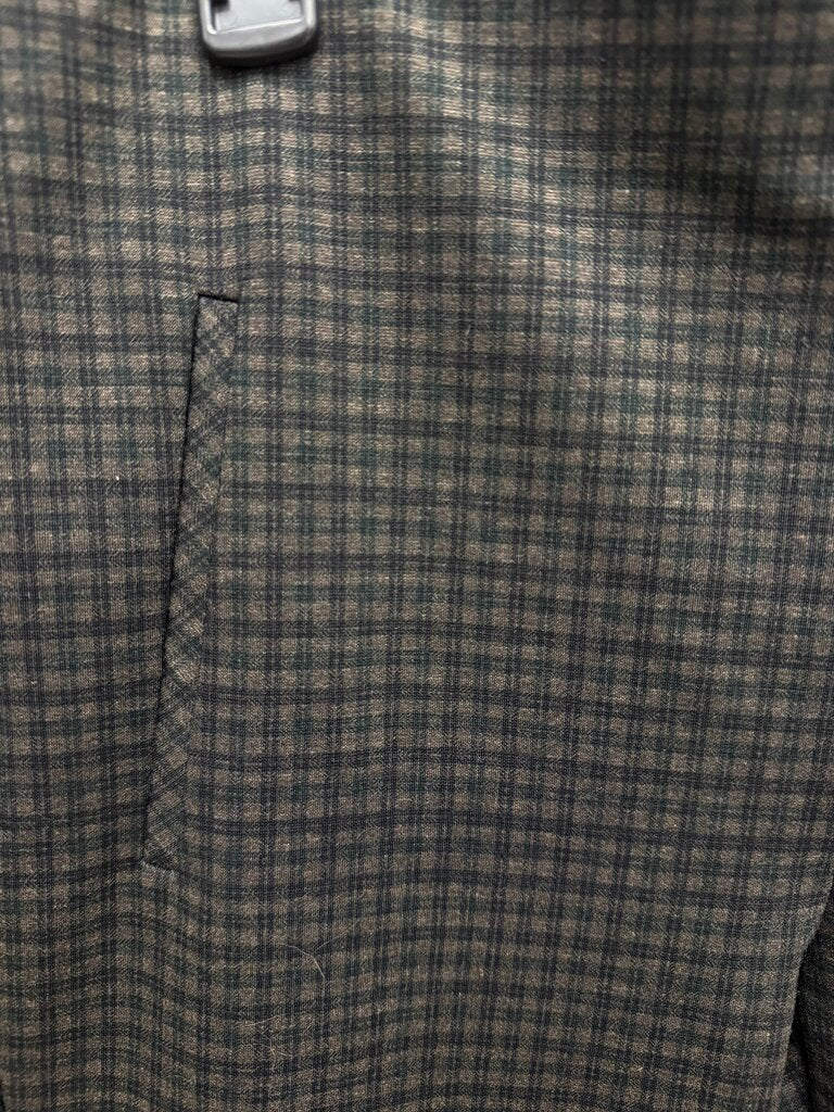 Rafaella Houndstooth Navy/Brown Elastic Waist Pants