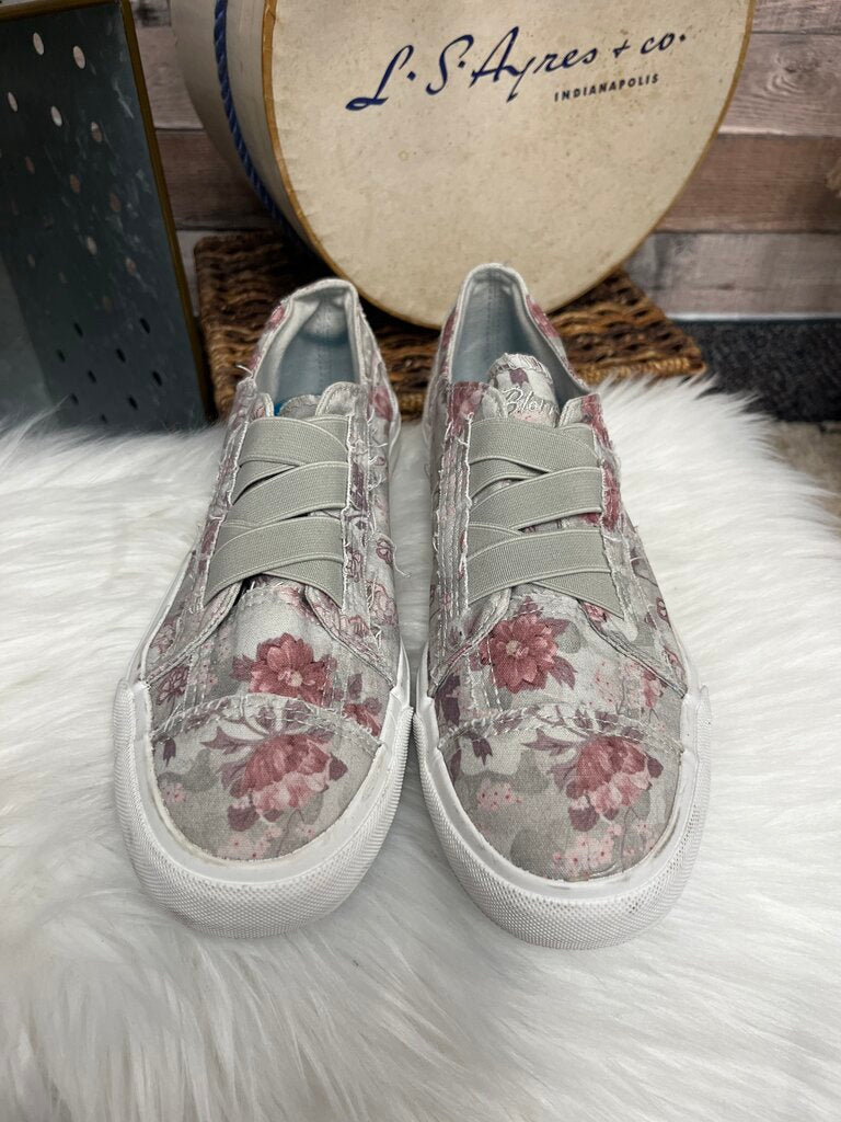 Blowfish Malibu Pink & Tan Floral Print Sneakers