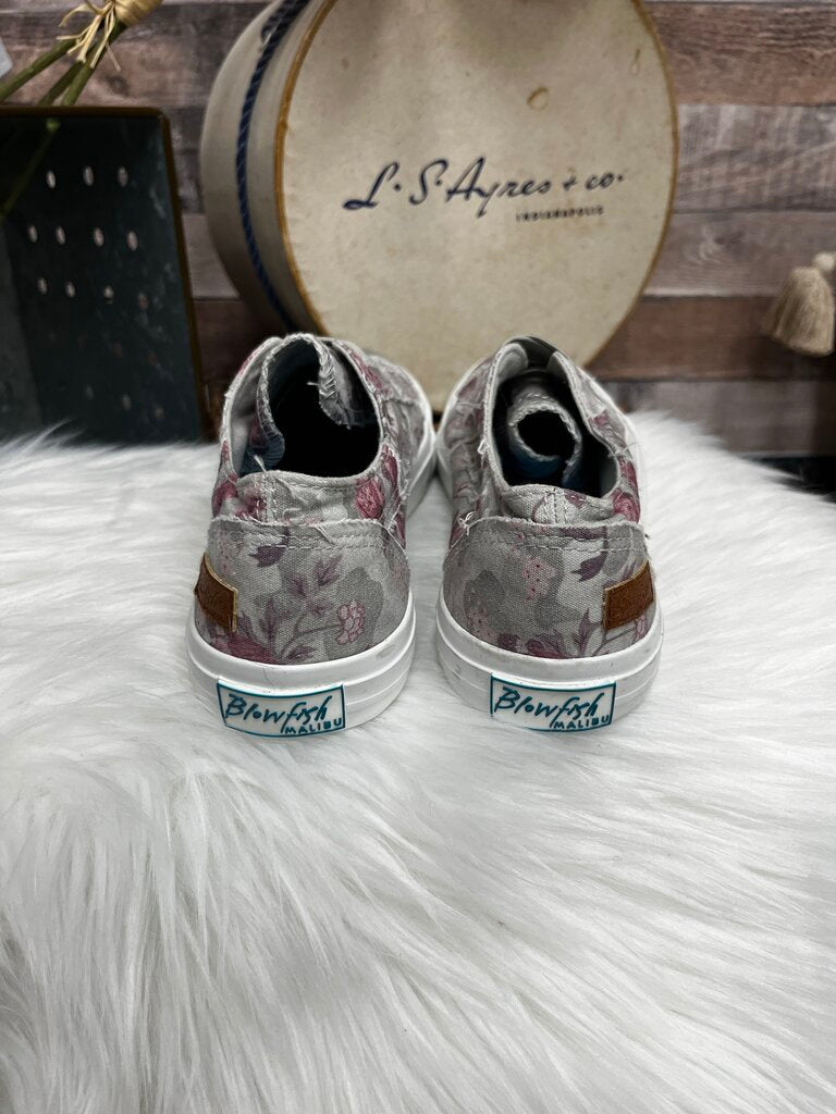 Blowfish Malibu Pink & Tan Floral Print Sneakers