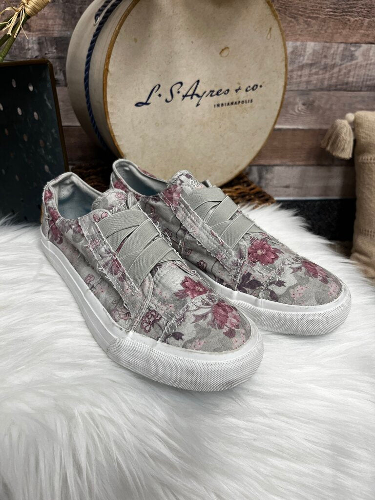 Blowfish Malibu Pink & Tan Floral Print Sneakers