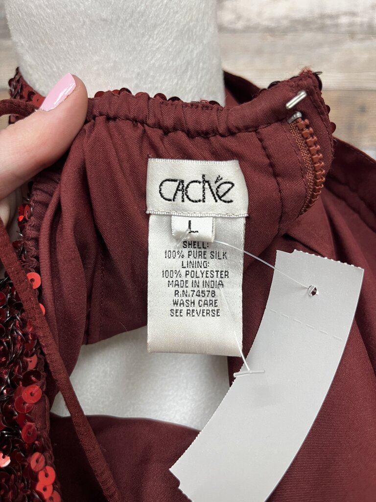 Cache Red Sequin Camisole