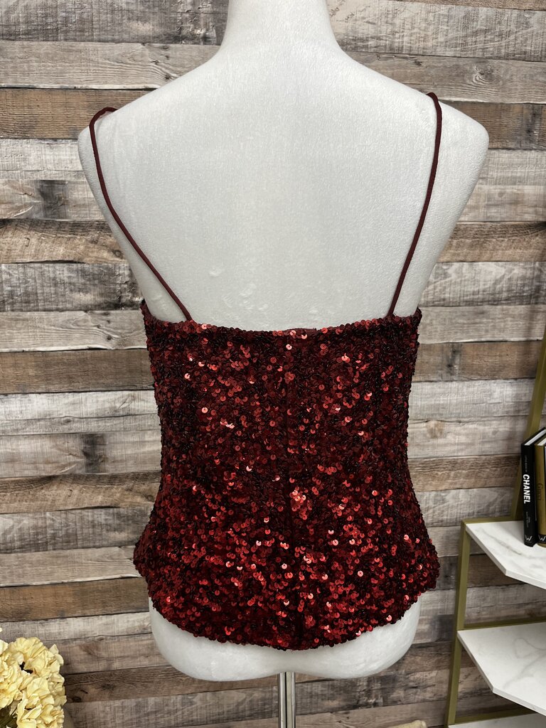 Cache Red Sequin Camisole