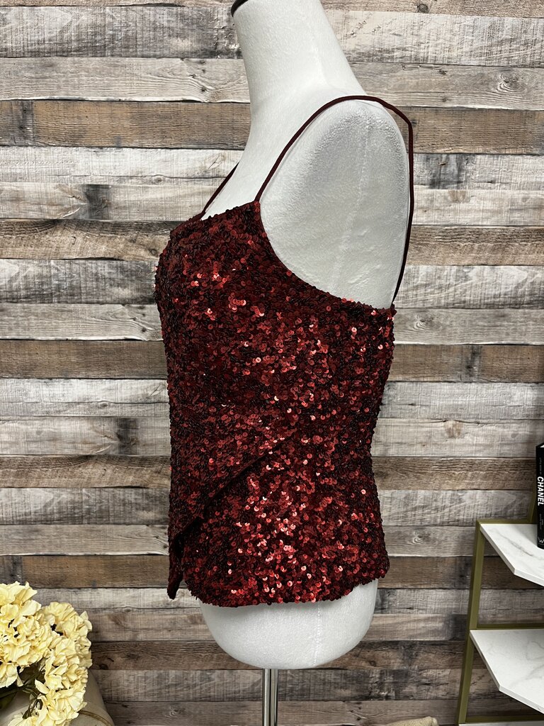 Cache Red Sequin Camisole