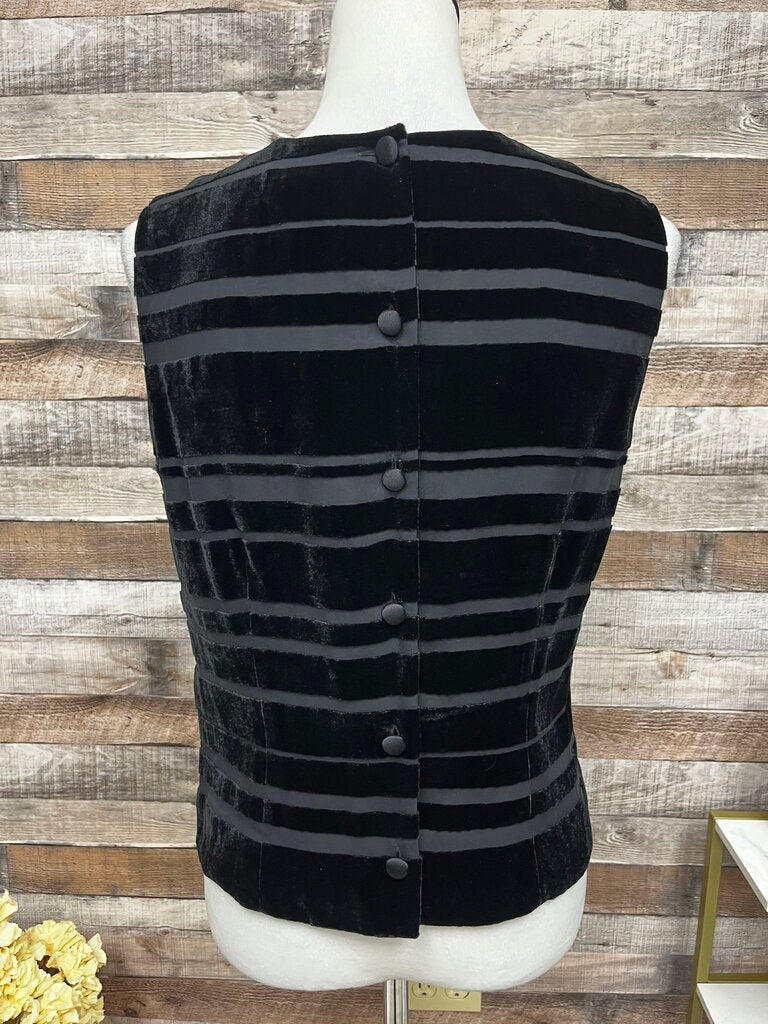Ann Taylor Silk & Velvet Sleeveless