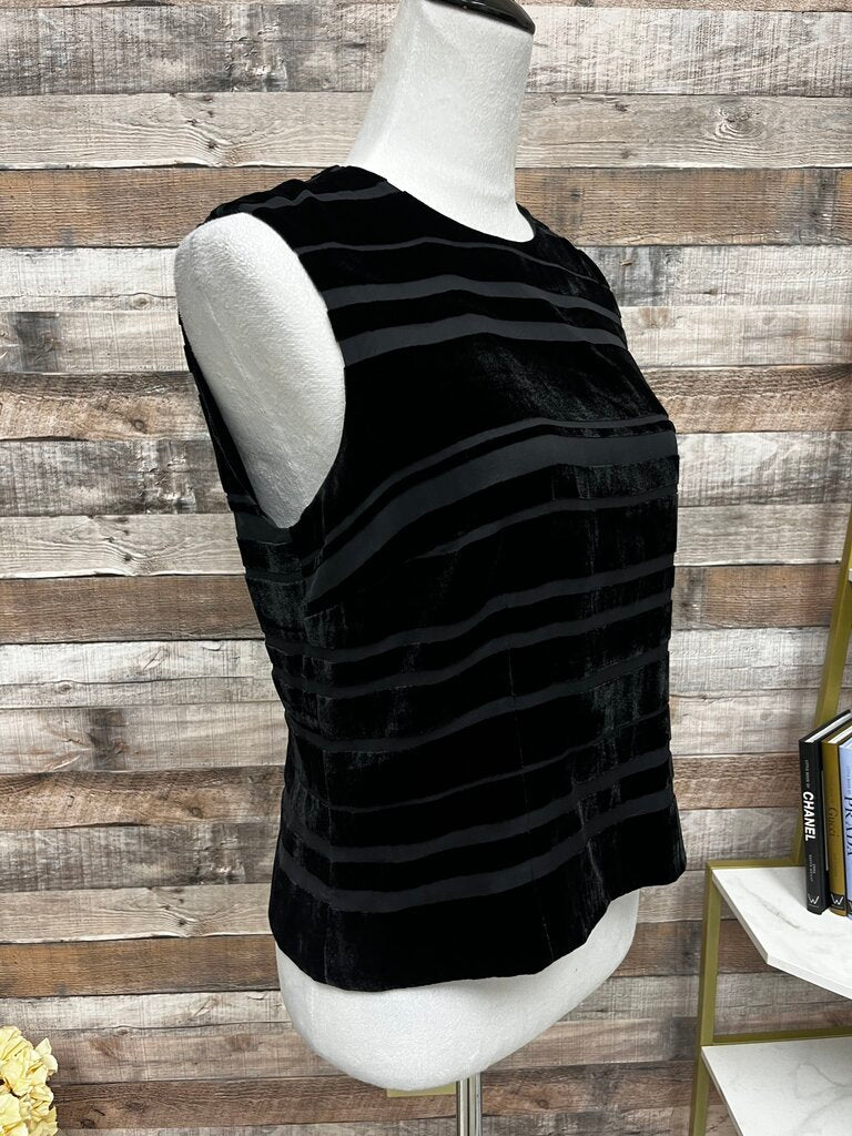 Ann Taylor Silk & Velvet Sleeveless