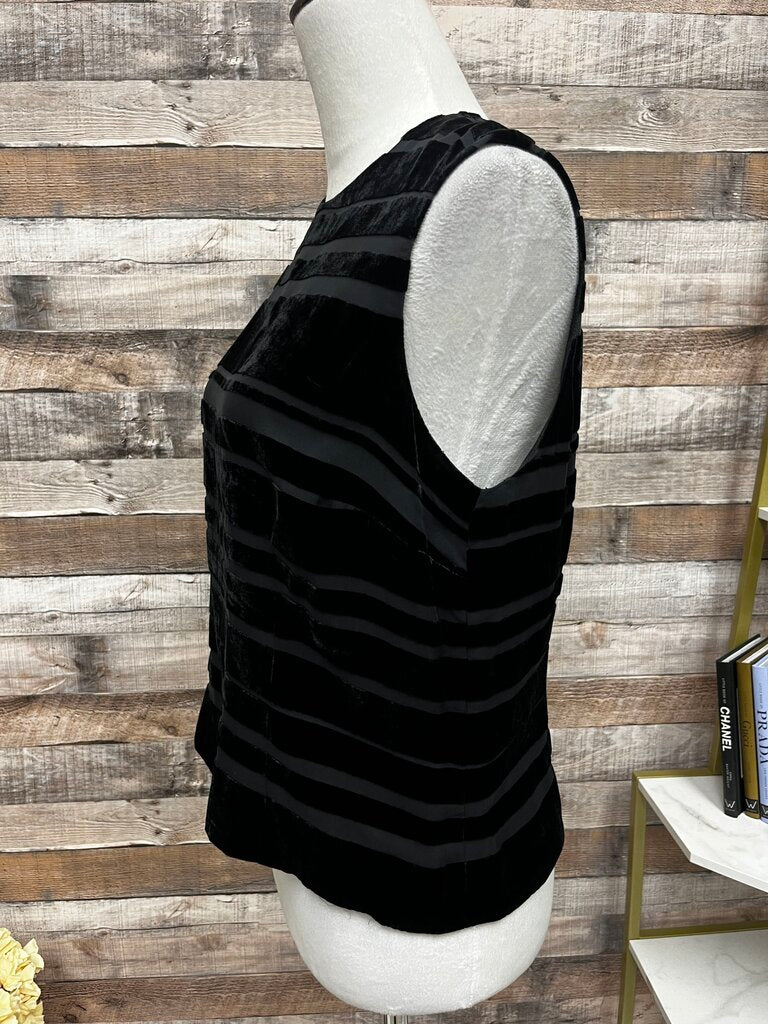 Ann Taylor Silk & Velvet Sleeveless