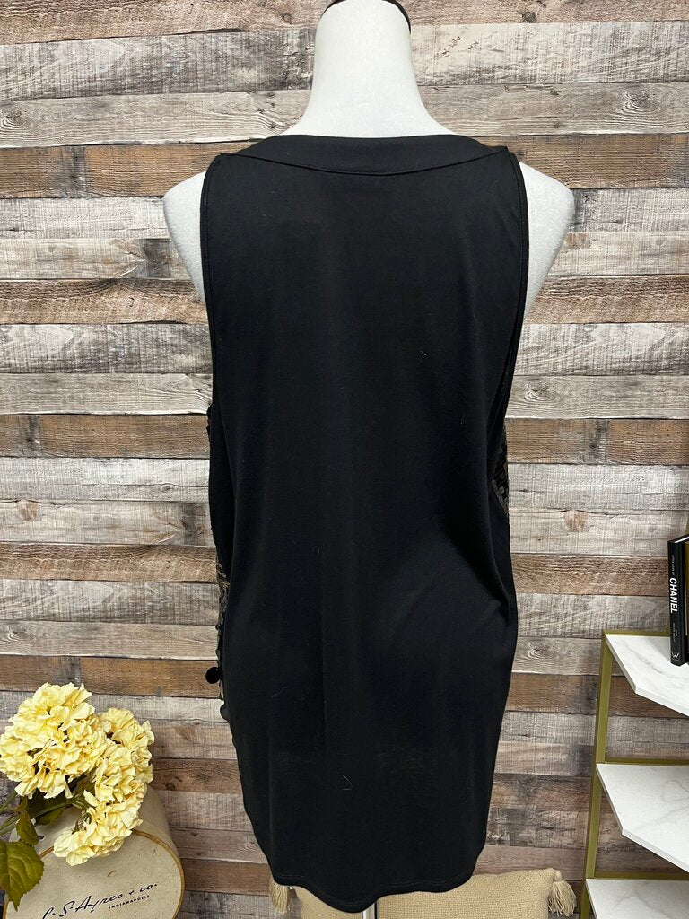 Apt. 9 Black Sequin Tank