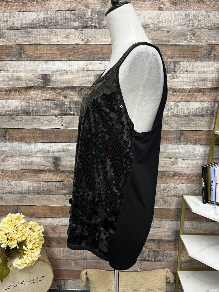 Apt. 9 Black Sequin Tank