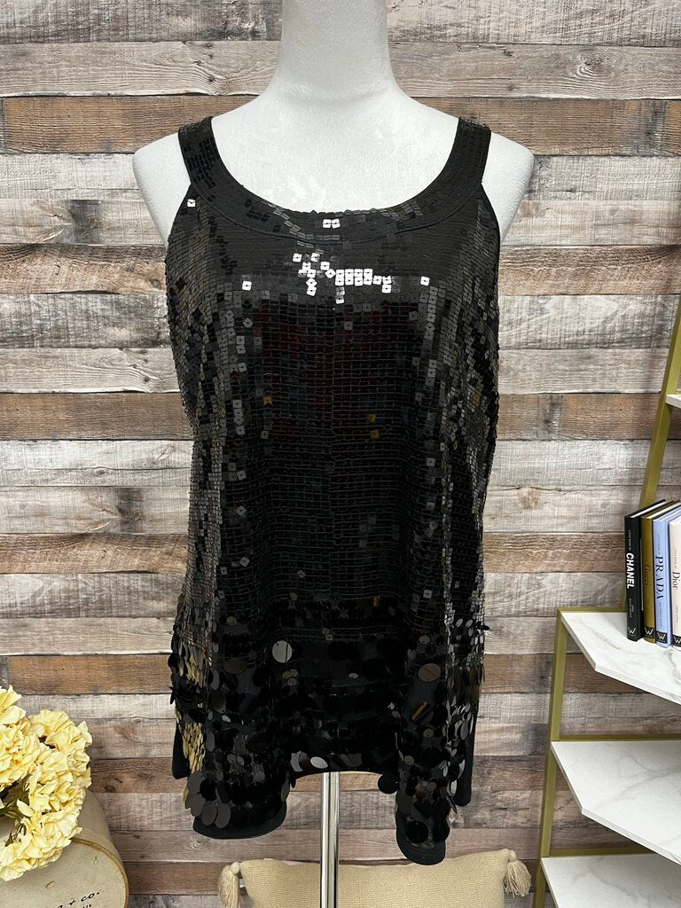 Apt. 9 Black Sequin Tank
