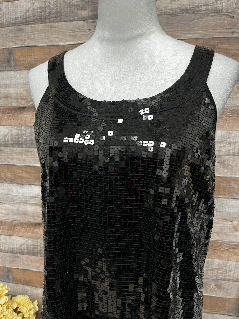 Apt. 9 Black Sequin Tank