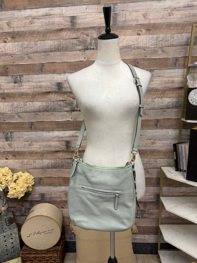 Kate Spade Lt Blue Pebbled Leather Hobo