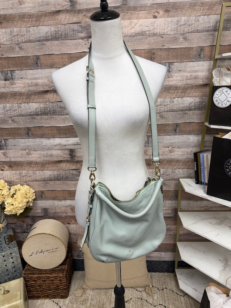 Kate Spade Lt Blue Pebbled Leather Hobo