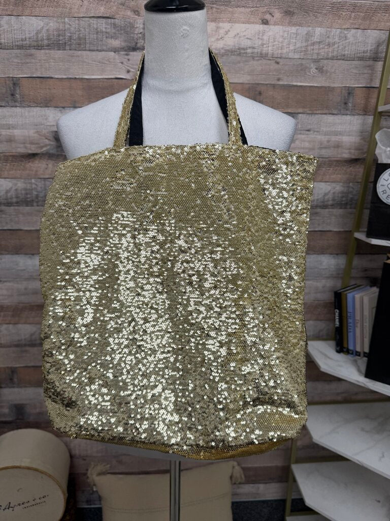 Victoria Secret Gold Sequin Tote