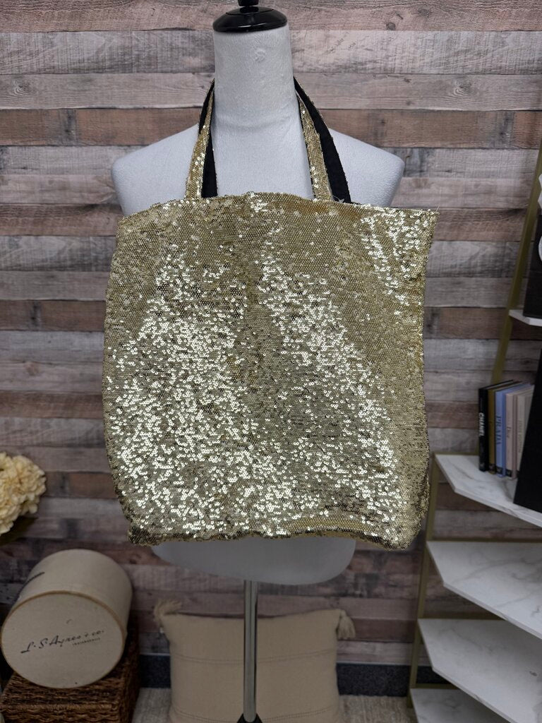 Victoria Secret Gold Sequin Tote