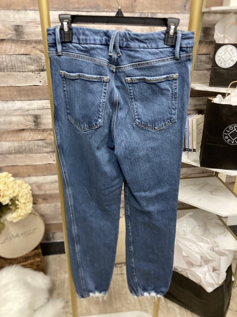 Good American High Rise Straight Leg Jeans