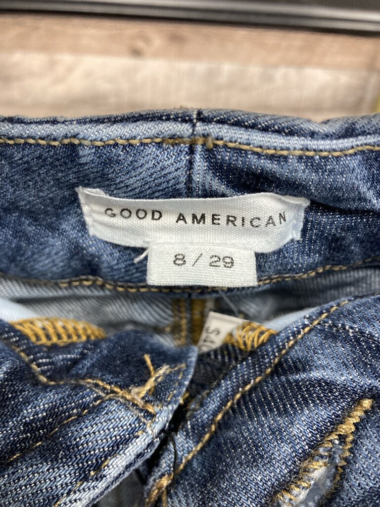 Good American High Rise Straight Leg Jeans