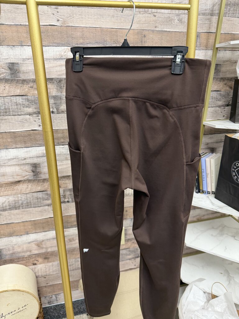 Fabletics Dark Brown Fleece Lined Leggings