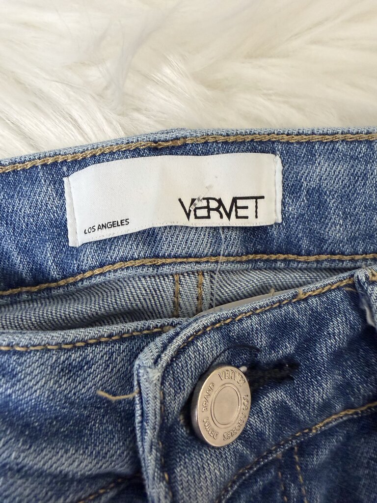 Vervet Wide Leg Raw Hem Jeans