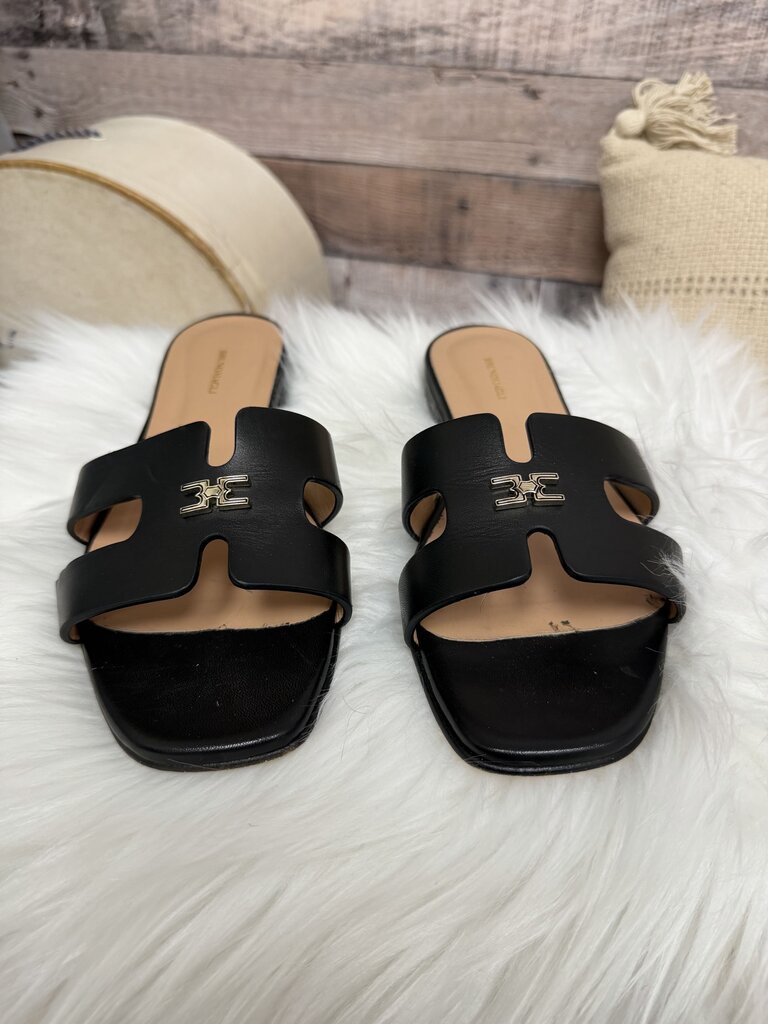 Bruno Magli Black Slide Sandals