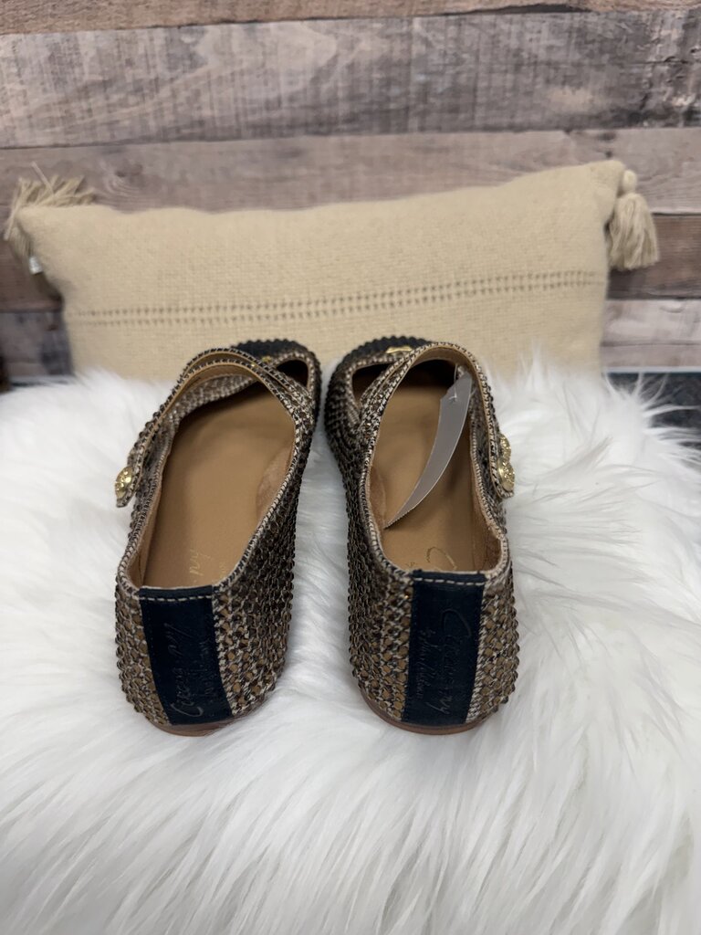 Circus NY by Sam Edelman Black & Houndstooth Rhinestoned Flats