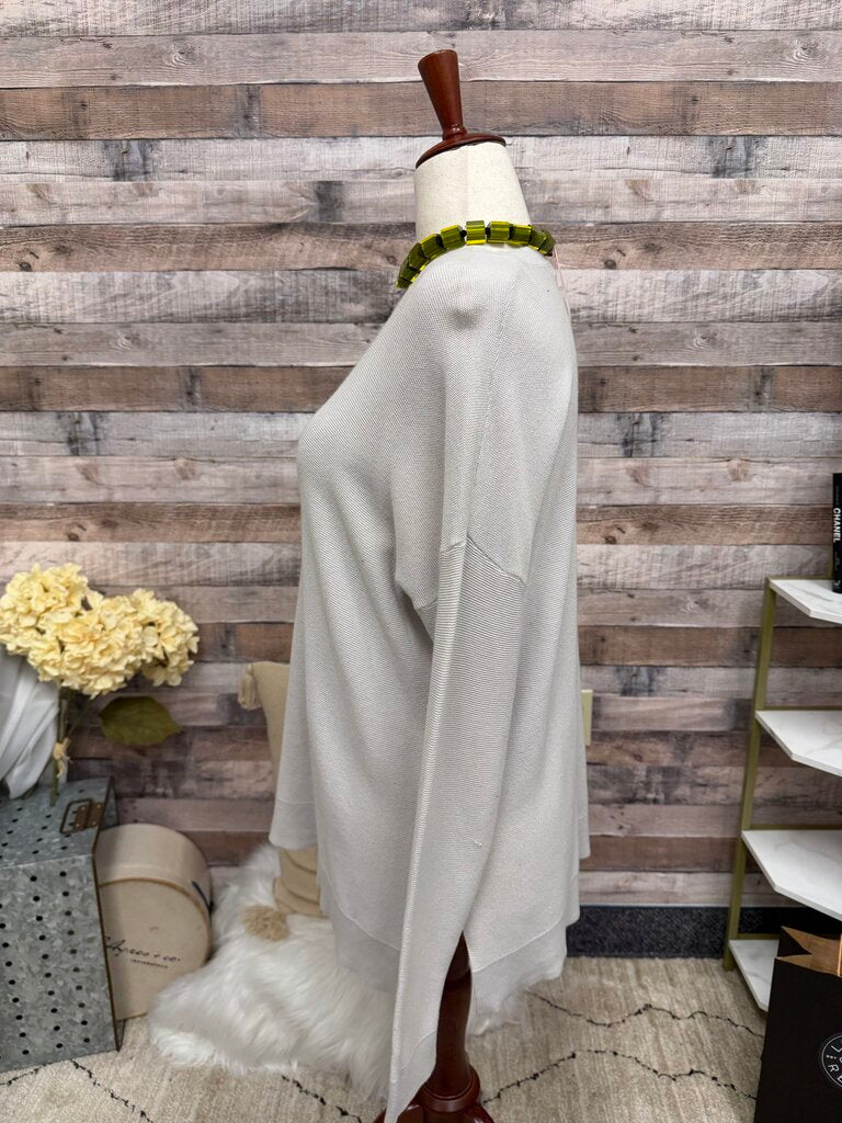 Kokun Light Grey Knit Crewneck Pullover