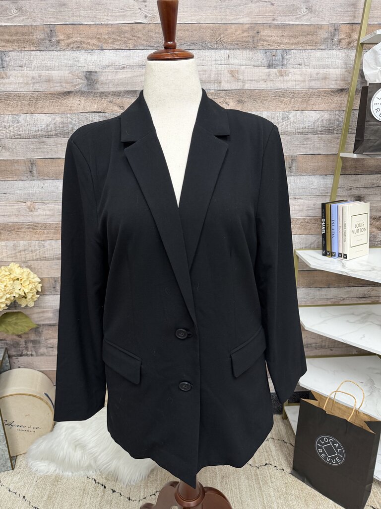 Leith Black Oversized Blazer