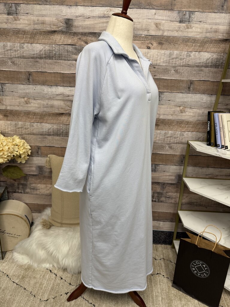 Haven Well Within Periwinkle Cotton Terry V-Neck Dress
