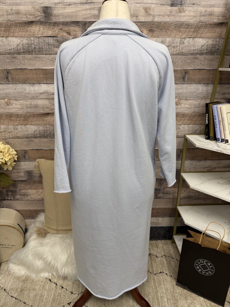 Haven Well Within Periwinkle Cotton Terry V-Neck Dress