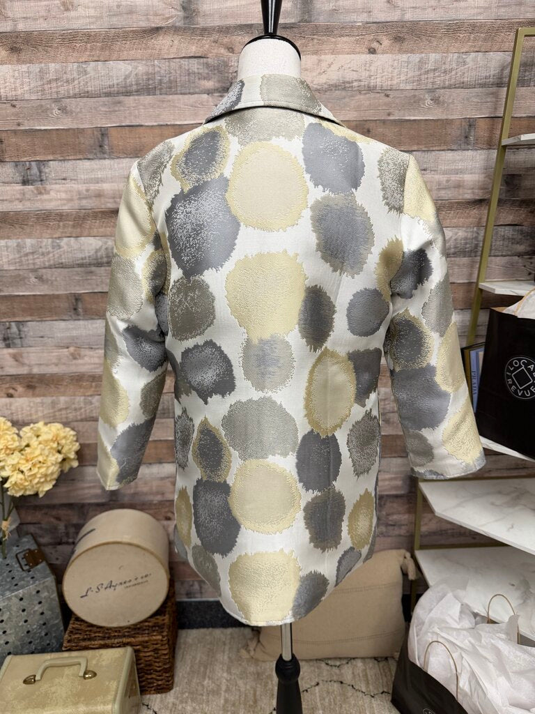 Grace Chuang NY Grey Polka Dot Jacquard