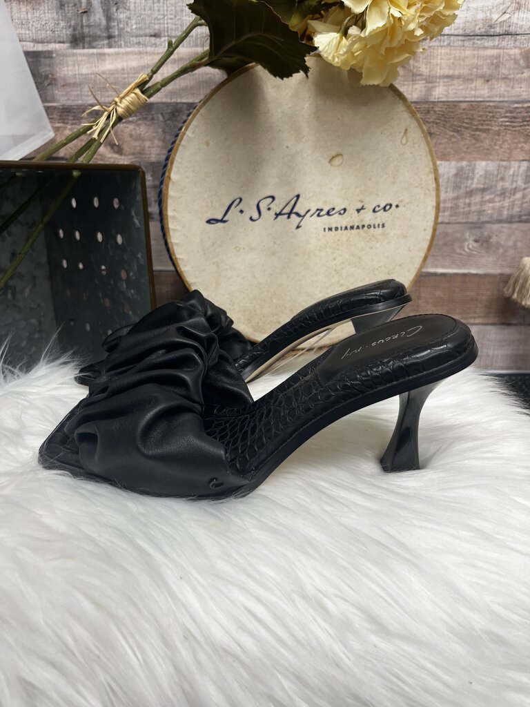 Sam Edelman Circus NY Black Leather Mule