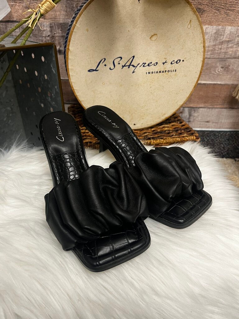 Sam Edelman Circus NY Black Leather Mule