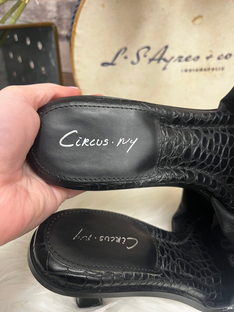 Sam Edelman Circus NY Black Leather Mule
