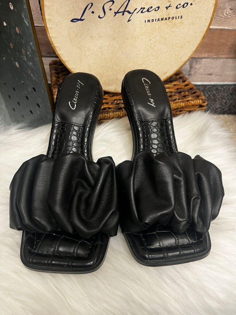 Sam Edelman Circus NY Black Leather Mule