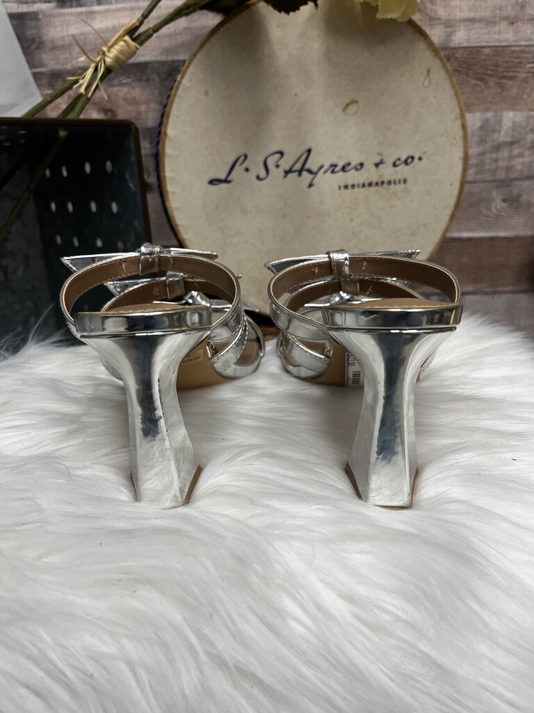 Dolce Vita Metalic Silver Bow Mule