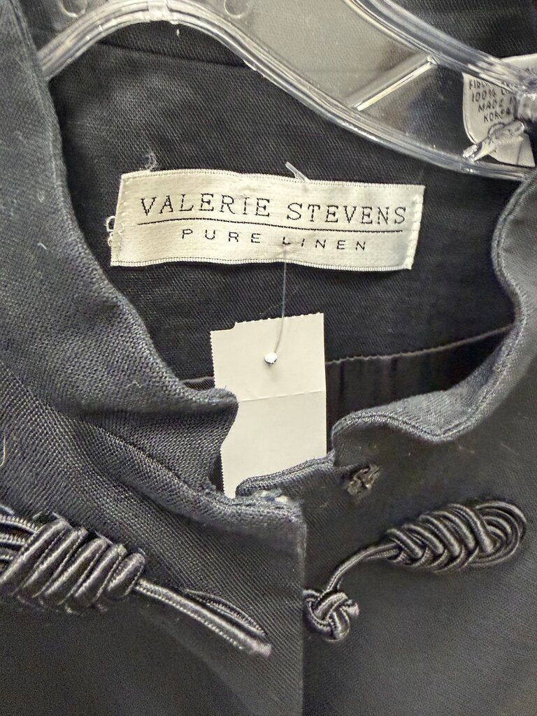 Valerie Stevens Linen 2 Piece Mandarin Jacket/Skirt