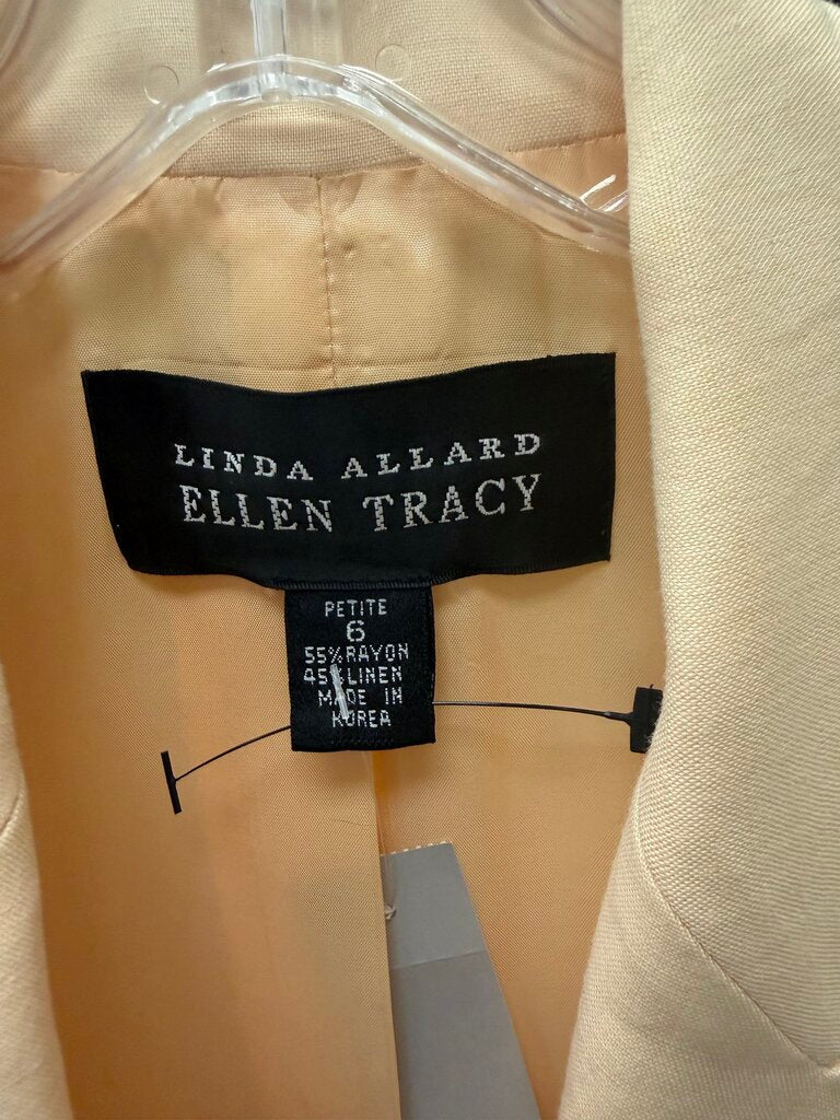 Linda Allard Ellen Tracy Peach Blazer