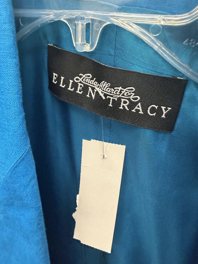 Linda Allard Ellen Tracy Azure Blue Suit