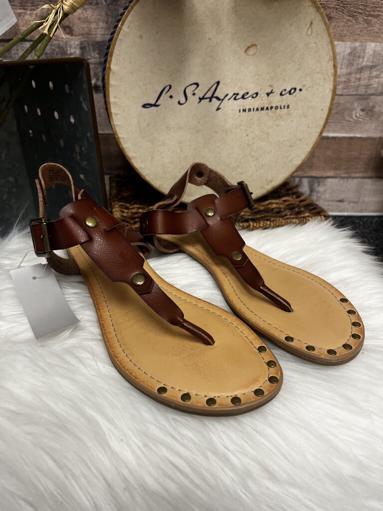 Madden Girl Congac Leather Gladiator Sandal