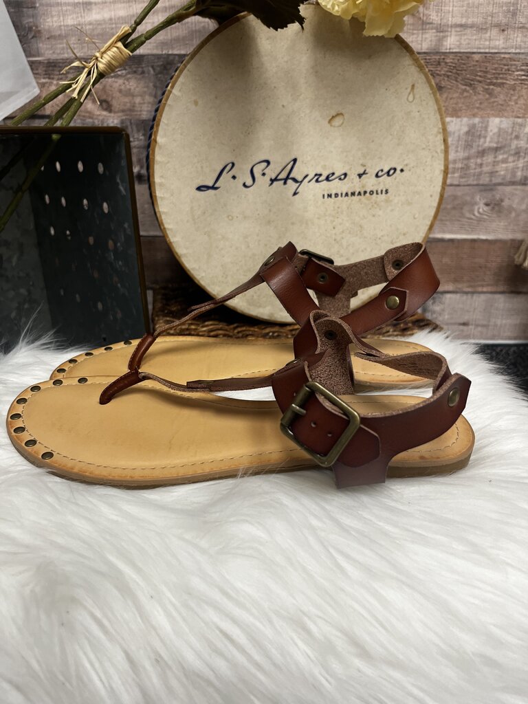 Madden Girl Congac Leather Gladiator Sandal