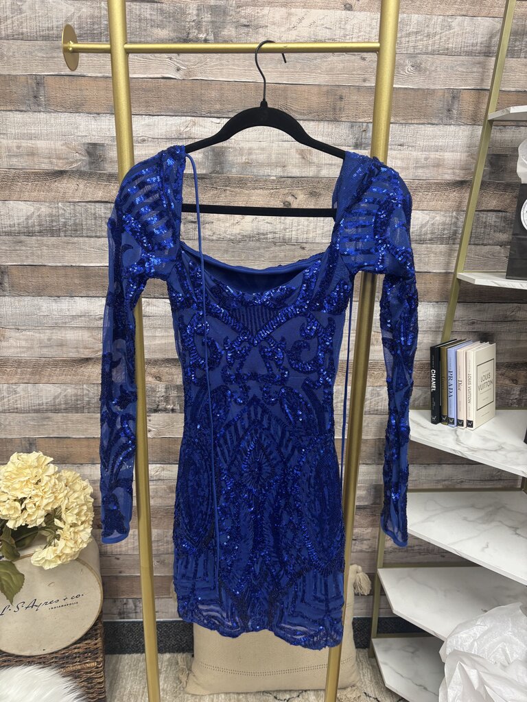 Lucy in the Sky Royal Blue Sequin Bodycon