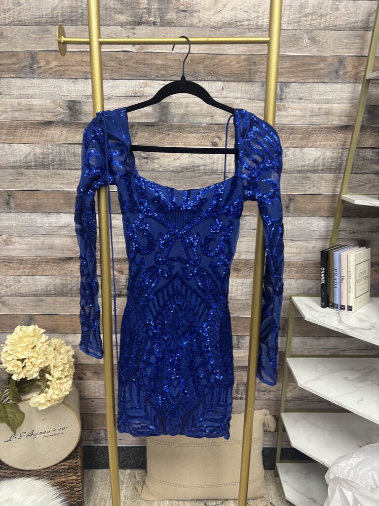 Lucy in the Sky Royal Blue Sequin Bodycon