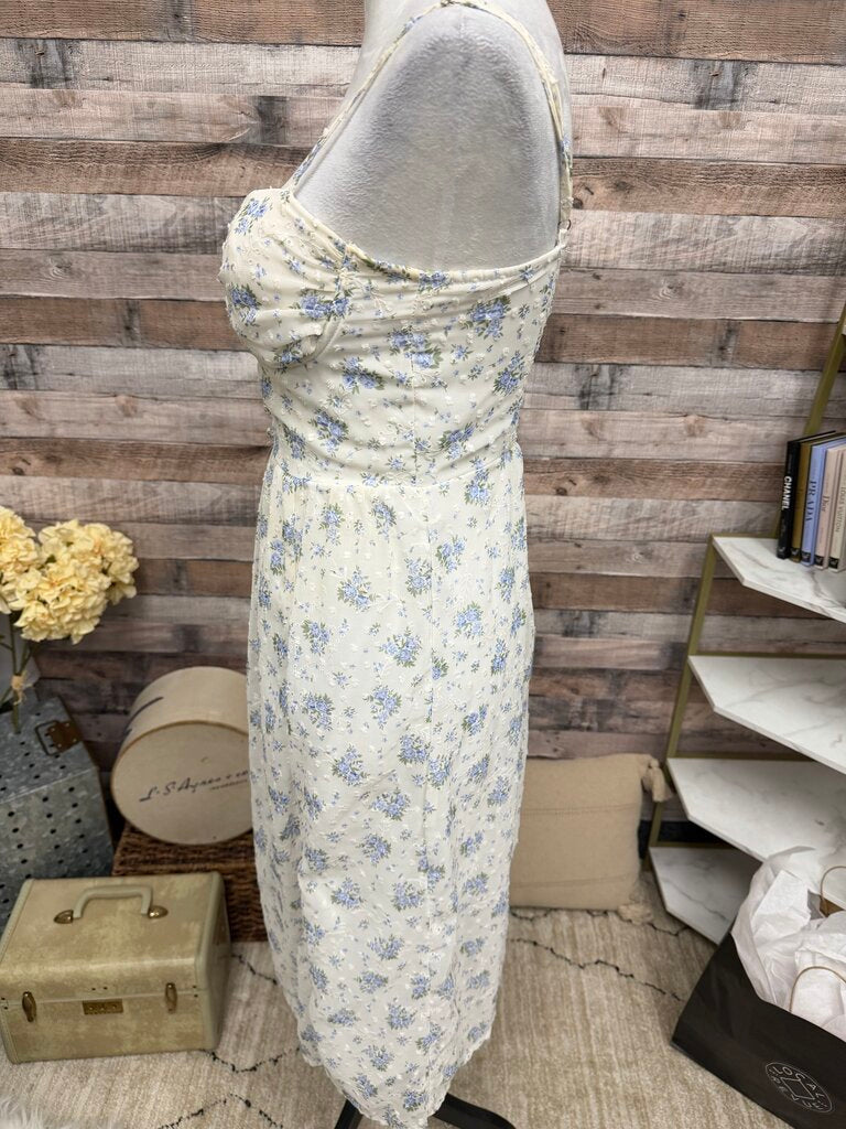 Windsor Lavender Floral Chiffon Midi