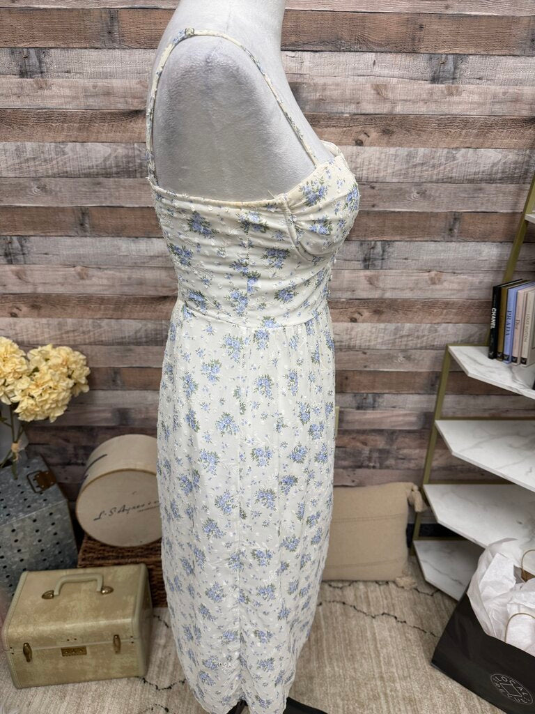 Windsor Lavender Floral Chiffon Midi