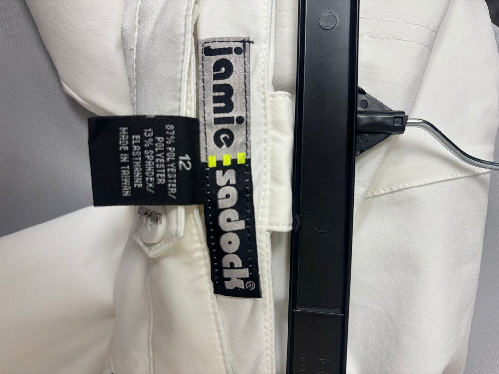 Jamie Sadock White Cargo Zip Pockets