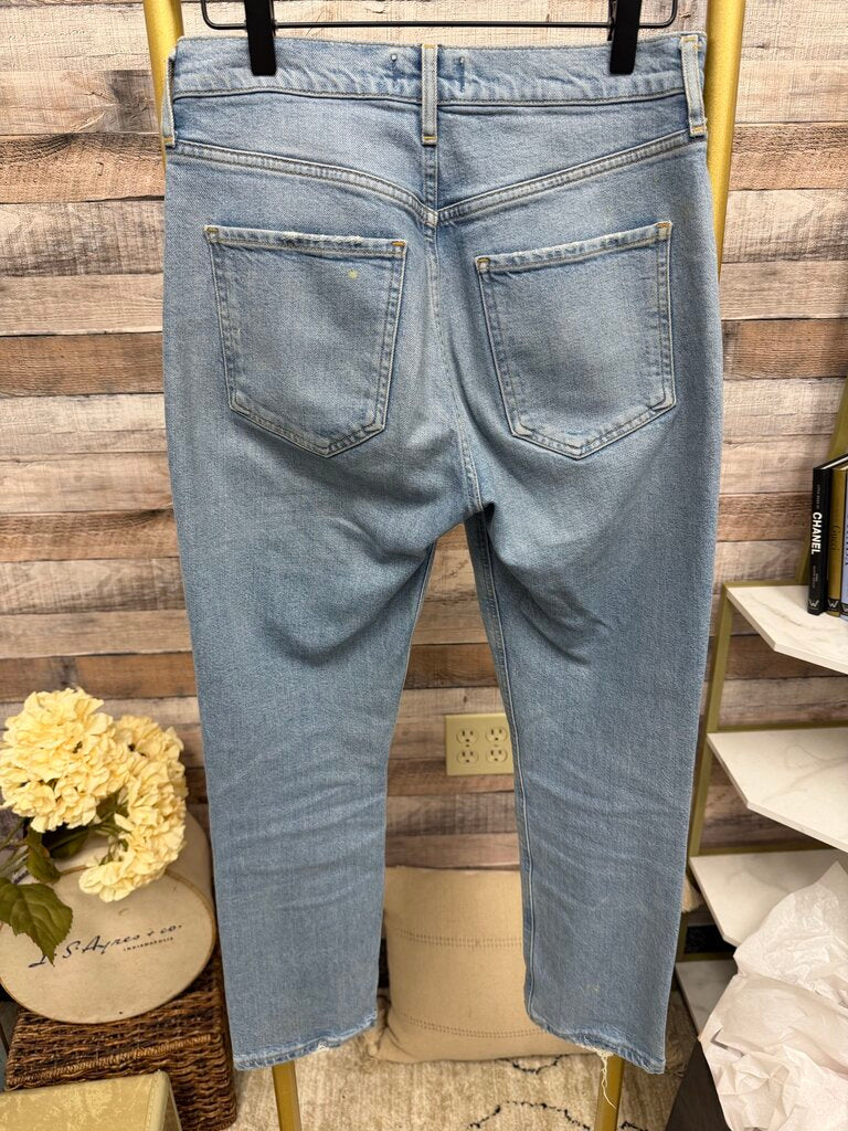 Agolde Lt Wash Crop Denim