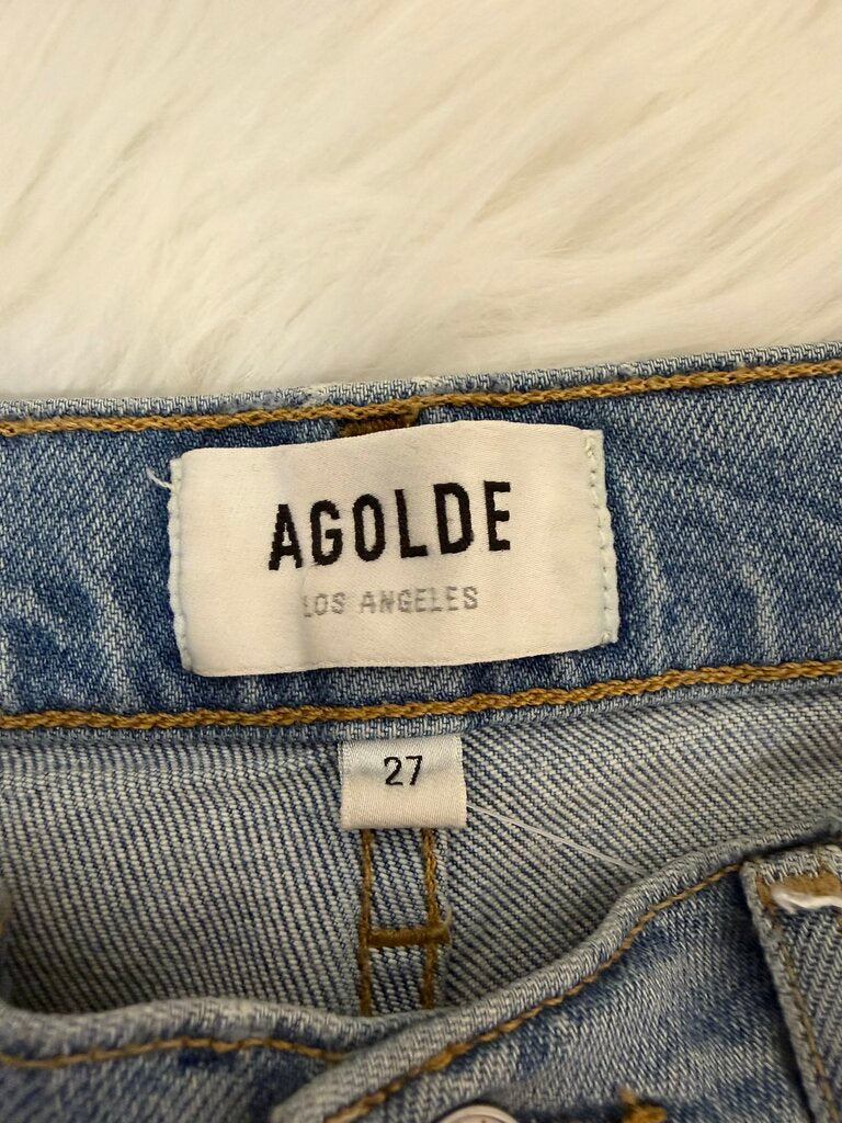 Agolde Lt Wash Crop Denim